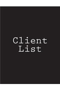 Client List