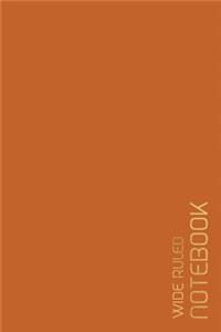 Wide Ruled Notebook
