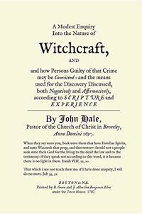 A Modest Enquiry Into the Nature of Witchcraft