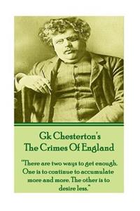 GK Chesteron's The Crimes Of England