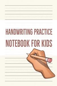 Handwriting Practice Notebook for Kids
