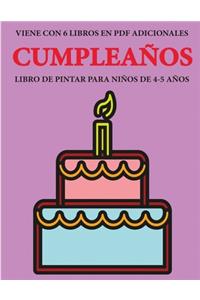 Libro de pintar para niños de 4-5 años (Cumpleaños)