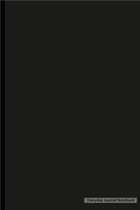 Everyday Journal Notebook - Blank Unlined (Black Cover)