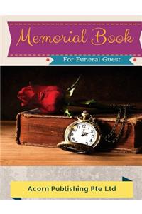 Memorial Book for Funeral Guest