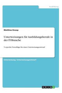 Unterweisungen für Ausbildungsberufe in der IT-Branche