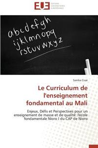 Le Curriculum de l'Enseignement Fondamental Au Mali