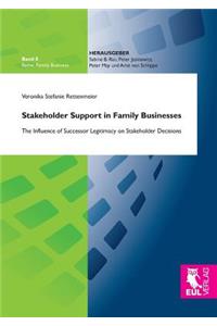 Stakeholder Support in Family Businesses