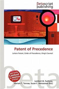 Patent of Precedence