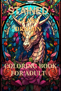 Stained Glass Dragons Coloring Pages