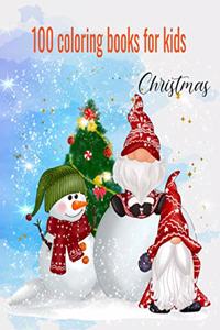 Christmas 100 coloring page For kids Ages 3-7