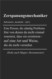 Zerspanungsmechaniker Definiton