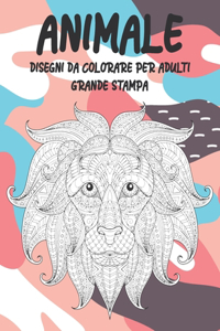 Disegni da colorare per adulti - Grande stampa - Animale