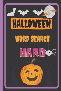 Halloween Word Search Hard