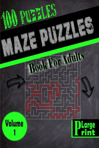 Maze Puzzle Book for Adults