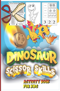 Dinosaur Scissor Skills Activity Book For Kids
