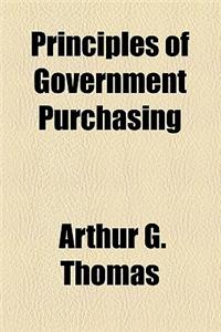 Principles of Government Purchasing