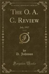 The O. A. C. Review, Vol. 29