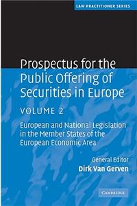 Prospectus for the Public Offering of Securities in Europe