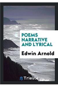 Poems Narrative and Lyrical