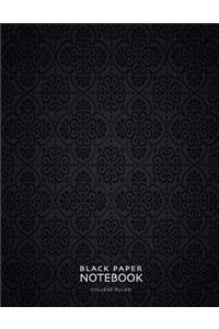Black Paper Notebook College Ruled