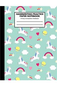 Handwriting Practice Paper Notebook Primary Composition Notebook