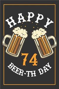 74th Birthday Notebook