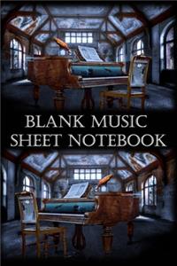 Blank Music Sheet Notebook