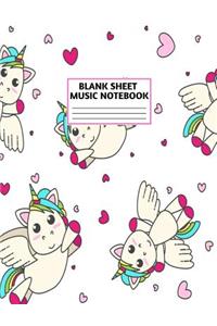 Blank Sheet Music Notebook