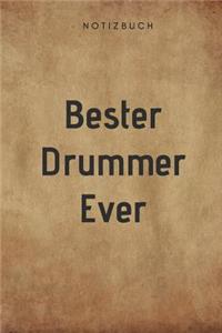 Bester Drummer Ever Notizbuch