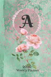 Plan On It 2020 Weekly Calendar Planner 15 Month Pocket Appointment Notebook - Monogram Letter A