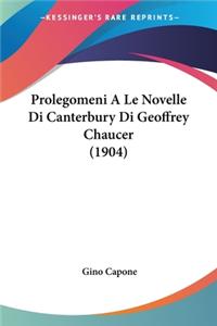 Prolegomeni A Le Novelle Di Canterbury Di Geoffrey Chaucer (1904)
