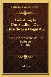 Einleitung In Das Studium Der Christlichen Dogmatik