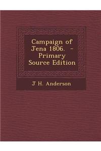 Campaign of Jena 1806.