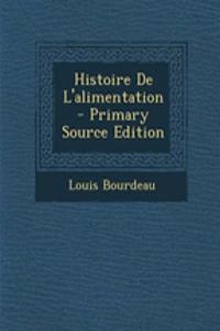 Histoire de L'Alimentation