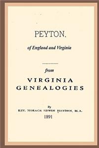 Peyton, Of England And Virginia