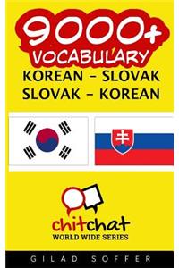 9000+ Korean - Slovak Slovak - Korean Vocabulary