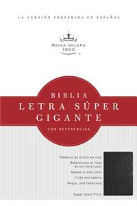 RVR 1960 Biblia Letra Súper Gigante, negro piel fabricada