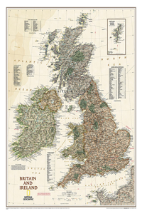 Britain And Ireland Executive Laminated Map