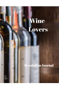 Wine Lovers Resolution Journal
