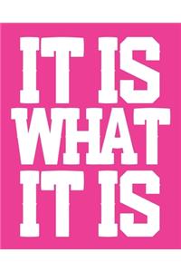 It Is What It Is