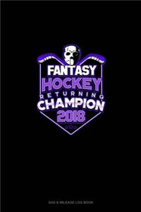 Fantasy Hockey Returning Champion 2018