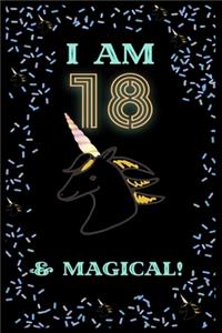 Unicorn I Am18 Notebook Birthday Gift