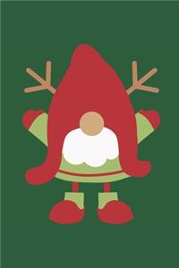 Christmas Gnome, Christmas Notebook Kids, Lined Journal/Notes Christmas (Type 6)