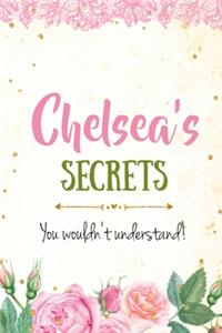 Chelsea's Secrets personalized name notebook for girls and women
