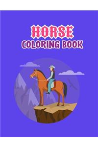 Horse coloring book