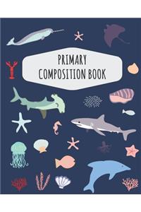 Ocean Fish Primary Composition Book