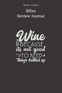 Wine Because Its Not Good To Keep Things Bottled Up - Wine Review Journal