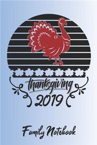 Happy Thanksgiving Day Family Notebook