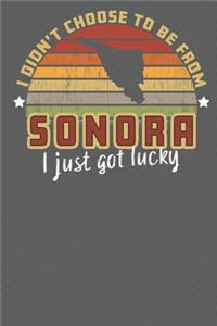I Didn't Choose to Be From Sonora I Just Got Lucky