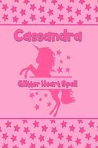 Cassandra Glitter Heart Spell